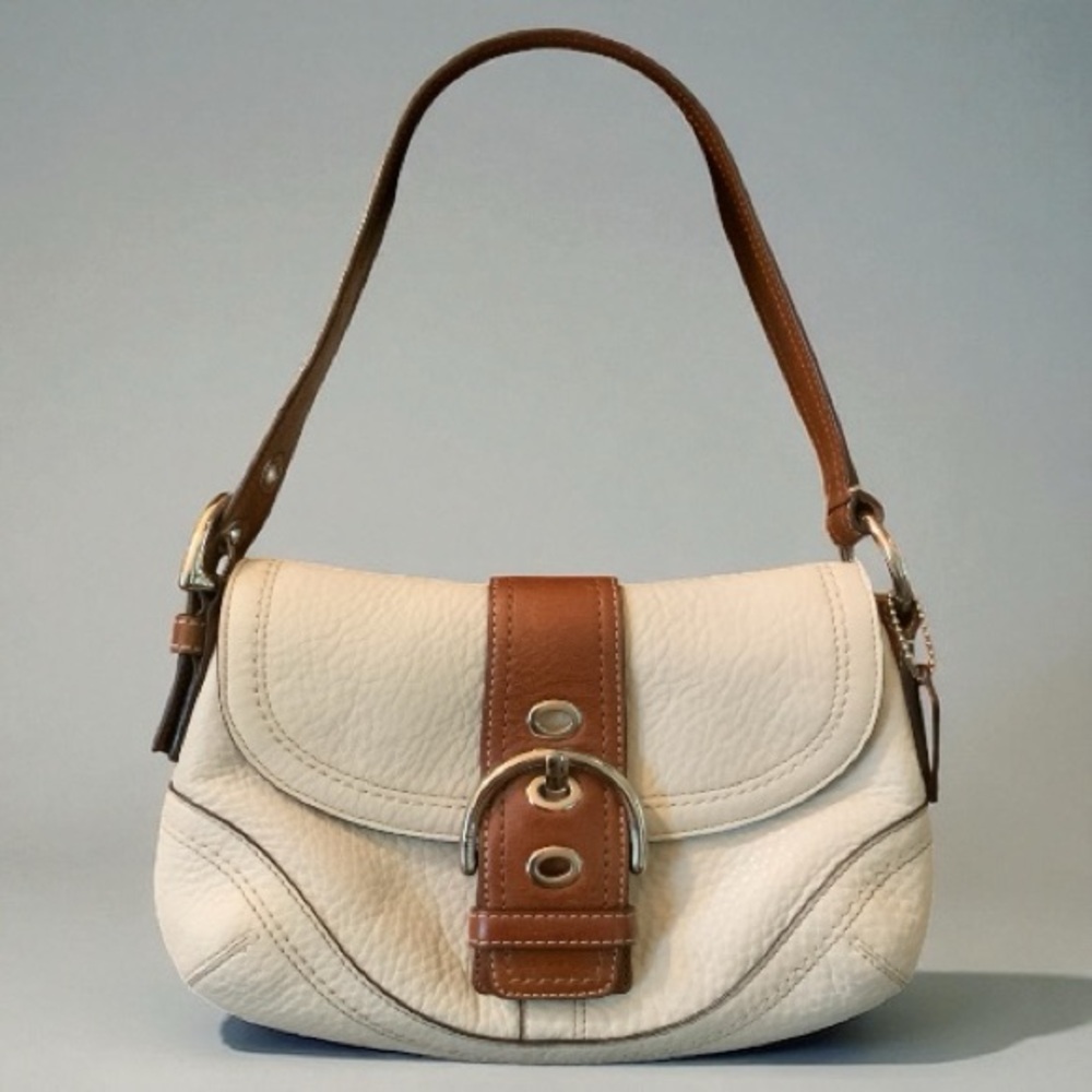 Coach Vintage SoHo Leather Pocket Flap Shoulder Bag F12300